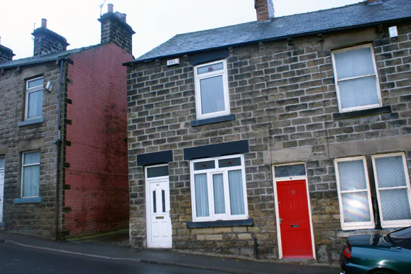 Archive exterior photograph of the house bought from Michael Mason in Smithies